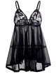 Valentine Lingerie Plus Size Mesh Babydoll