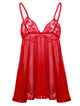 Valentine Lingerie Plus Size Mesh Babydoll