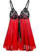 Valentine Lingerie Plus Size Mesh Babydoll