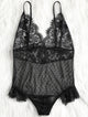 Sheer Dotted Mesh Lingerie Bodysuit