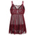 Plus Size See Through Lingerie Chemise