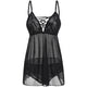 Plus Size See Through Lingerie Chemise