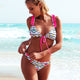 Sexy Women Swimsuit Ruffled Micro Bikini Set