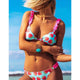 Sexy Women Swimsuit Ruffled Micro Bikini Set