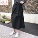 High Waist Straight Mid-calf Solid Skirts Female Plus Size Street Style Skirts