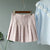 High Waist Cotton Mini Pleated Skirts