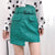 Women PU Leather Skirts Solid Color Mini Skirts Office Lady