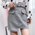 Women PU Leather Skirts Solid Color Mini Skirts Office Lady