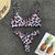 2019 New High Waist  Bikini set Yellow Bandeau Swimsuit Sexy Print Thong Bikini Women Swimwear Two-pieces Bather Bathing Suit