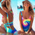 Swimsuit Cross Bandage Swimwear Push Up Bikini Set