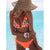 Swimsuit Cross Bandage Swimwear Push Up Bikini Set