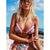 Swimsuit Cross Bandage Swimwear Push Up Bikini Set