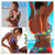 Swimsuit Cross Bandage Swimwear Push Up Bikini Set