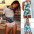 2019 Print Floral One Piece Swimsuit Long Sleeve Swimwear Women Bathing Suit Retro Swimsuit Vintage One-piece Surfing Swim Suits
