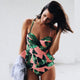 2019 Push Up Tankini Set Swimsuit Women Swimwear Plus Two Piece Suits Print Bathing Suit Beach Wear Swim Maillot De Bain Female