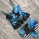 2019 Push Up Tankini Set Swimsuit Women Swimwear Plus Two Piece Suits Print Bathing Suit Beach Wear Swim Maillot De Bain Female