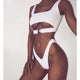 2019 Sexy Black White Bikini Swimwear Women Swimsuit Brazilian Bikini Set  Halter Top Beach wear Bathing Suits Biquini female