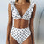 2019 Sexy High Waist Bikini Women Swimwear Push Up Swimsuit Ruffle Bathing Suit Polka Dot Biquinis Summer Beach Wear Female