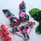 2019 Sexy High Waist Bikini Women Swimwear Push Up Swimsuit Ruffle Bathing Suit Polka Dot Biquinis Summer Beach Wear Female