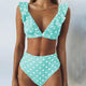 2019 Sexy High Waist Bikini Women Swimwear Push Up Swimsuit Ruffle Bathing Suit Polka Dot Biquinis Summer Beach Wear Female