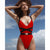 2019 Sexy One Piece Swimsuit Women Swimwear Female Solid Black Thong Backless Monokini Bathing Suit XL