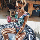 2019 Sexy Print Swimwear Women Swimsuit Backless One Piece Swimsuit Bandage Beachwear Ruffle Bathing Suit Swim Monokini