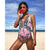 2019 Sexy Print Swimwear Women Swimsuit Backless One Piece Swimsuit Bandage Beachwear Ruffle Bathing Suit Swim Monokini