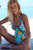 2019 Sexy Print Swimwear Women Swimsuit Backless One Piece Swimsuit Bandage Beachwear Ruffle Bathing Suit Swim Monokini