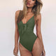 2019 Sexy Swimsuit Women Swimwear One Piece Bodysuit Push Up Monokini Halter Cross Bathing Suits Swim Suit Wear Female Beachwear