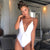 2019 Sexy Swimsuit Women Swimwear One Piece Bodysuit Push Up Monokini Halter Cross Bathing Suits Swim Suit Wear Female Beachwear