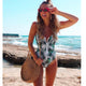 2019 Striped Swimwear One Piece Swimsuit Women Backless Monokini Swimsuit Sport Bodysuit Beach Bathing Suit Swim Red White