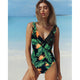 2019 Swimsuit Women One Piece Monokini Vintage Swimwear Slimming Bodysuit Female Black Bathing Suit Wide Strap Deep V Beach Wear