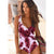 2019 Swimsuit Women One Piece Monokini Vintage Swimwear Slimming Bodysuit Female Black Bathing Suit Wide Strap Deep V Beach Wear