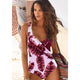 2019 Swimsuit Women One Piece Monokini Vintage Swimwear Slimming Bodysuit Female Black Bathing Suit Wide Strap Deep V Beach Wear