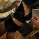 2019 Women Bra Set Lenceria Femenina Sexy Transparent Lace Lingerie V Neck Solid Color Women Bra And Panty Set Underwear Set