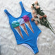 One Piece Swimsuit High Cut Brief Swimsuit