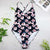 2019 women Swimwear Sexy high cut one piece swimsuit Backless swim suit Black White Red  thong Bathing suit female Monokini 2741