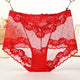 2Pcs/lot Brief Women Underwear Plus Size Transparent Panties
