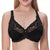 Full Coverage Plus Size Non Padded Sheer Underwire Minimizer Bra