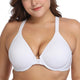 Plus Size Bra Women's Smooth Foam Full Coverage Underwire Bra