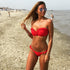 3D Floral Push Up Bikini Beach wear Bathing Suits Swimwear