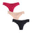 3pcs/lot Seamless Panties Ladies Thong Low Waist Women Sexy G String Solid Underwear