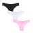 3pcs/lot Seamless Panties Ladies Thong Low Waist Women Sexy G String Solid Underwear