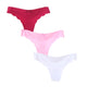 3pcs/lot Seamless Panties Ladies Thong Low Waist Women Sexy G String Solid Underwear