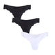 3pcs/lot Seamless Panties Ladies Thong Low Waist Women Sexy G String Solid Underwear