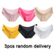 3pcs/lot Sexy Panties For Women Briefs Set Seamless Lingerie Solid Mid-Waist Cotton Panty Female Underpants Underwear #F