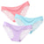 3pcs/lot  Sexy Women Panties set Lace Briefs Ice Silk Seamless Underwear Thong Lingerie Transparent Underpants String Pants #D