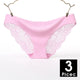 3pcs/lot  Sexy Women Panties set Lace Briefs Ice Silk Seamless Underwear Thong Lingerie Transparent Underpants String Pants #D