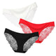 3pcs/lot  Sexy Women Panties set Lace Briefs Ice Silk Seamless Underwear Thong Lingerie Transparent Underpants String Pants #D