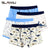 4 Piece Kids Boys Underwear Cartoon Children's Shorts Panties for Baby Boy Boxers Stripes Teenager Underpants 4-14T